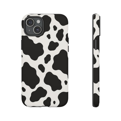 Classic Holstein iPhone Tough Case | Black & White Cow Print