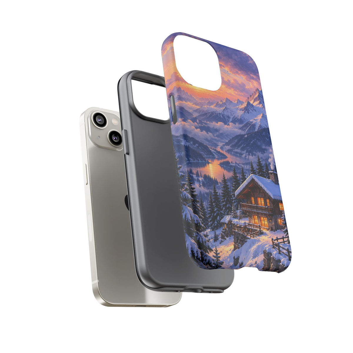 Alpine Hearth iPhone Tough Case | winter cabin