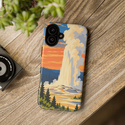 Yellowstone — Geyser Dawn iPhone Tough Case