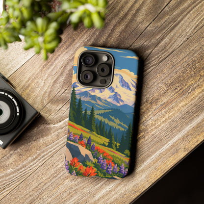 Mount Rainier — Meadow Radiance iPhone Tough Case