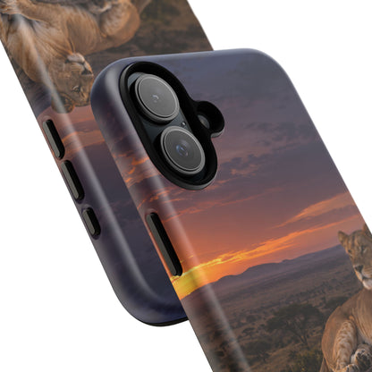 Lioness in the Blue Hour iPhone Tough Case