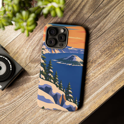 Crater Lake — Winter Caldera iPhone Tough Case
