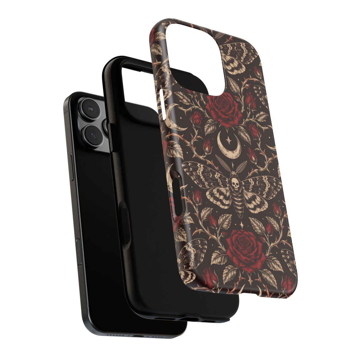 Velvet Moth Masquerade iPhone Tough Case | gothic moth