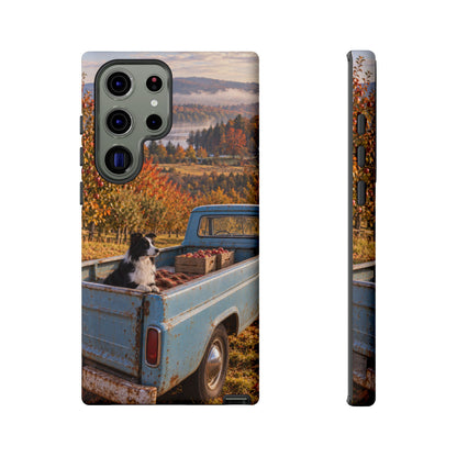 Blue Truck October Samsung Galaxy Tough Case | border collie