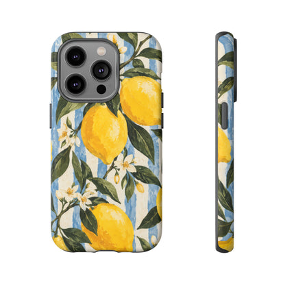 Riviera Lemons iPhone Tough Case | lemon print