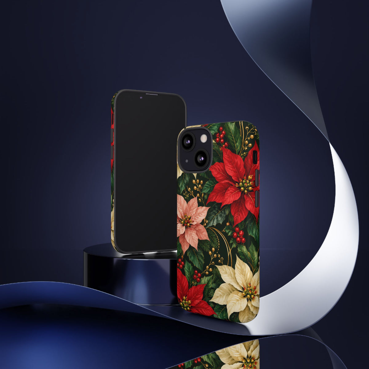 Noel in Bloom iPhone Tough Case | poinsettia