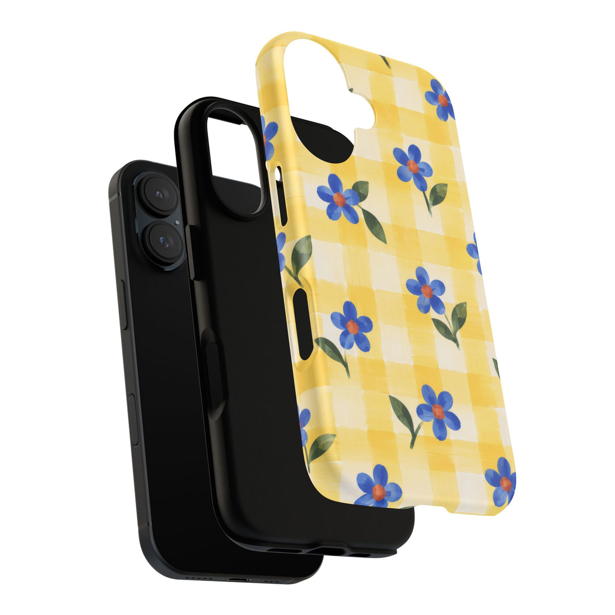 Buttercup Picnic iPhone Tough Case | yellow gingham
