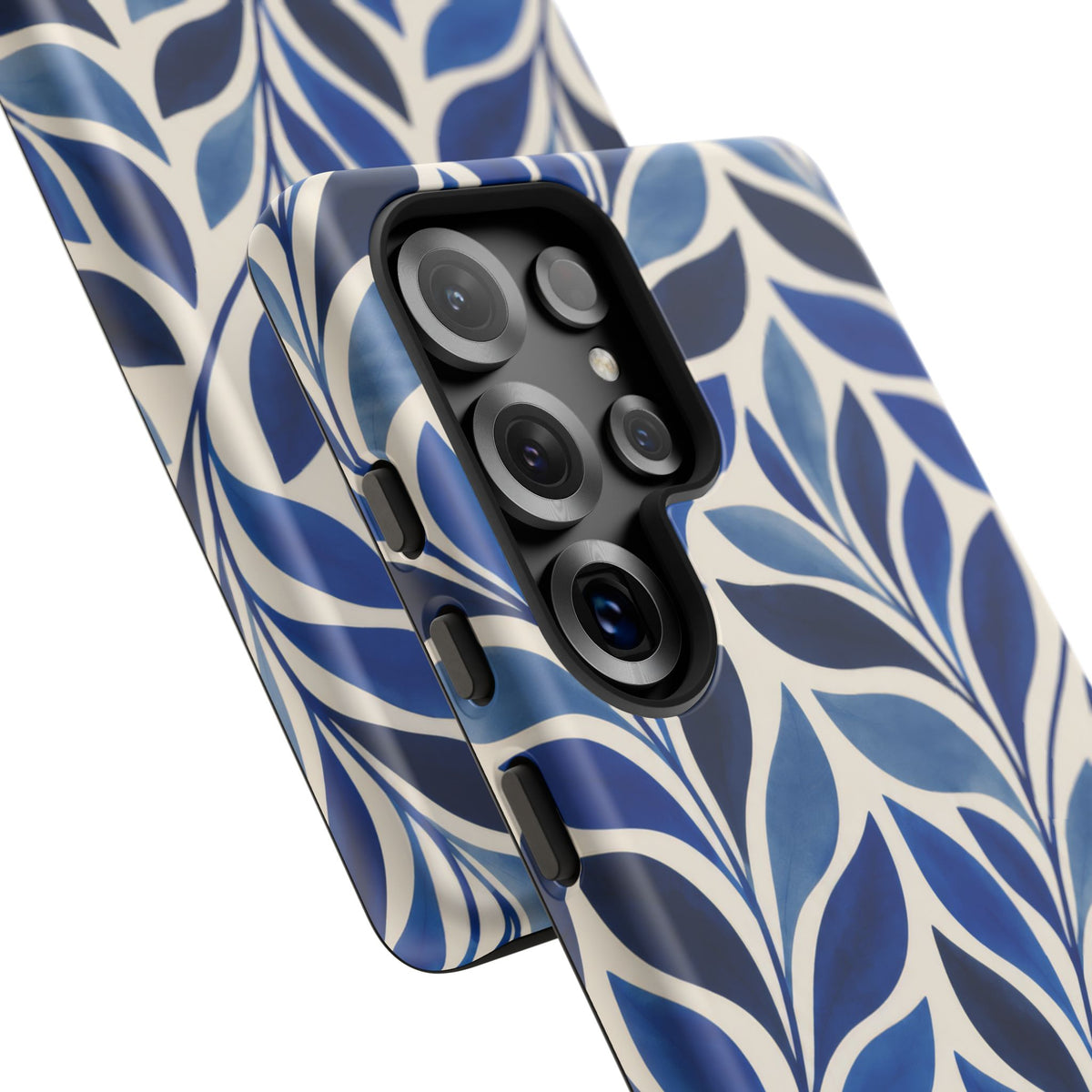 Cobalt Current Samsung Galaxy Tough Case | Cobalt Blue Leaf Pattern