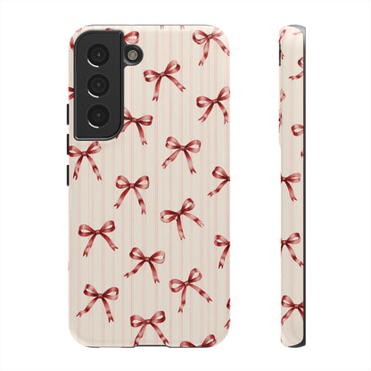 Red Bow Samsung Galaxy Tough Case | Ribbon Waltz