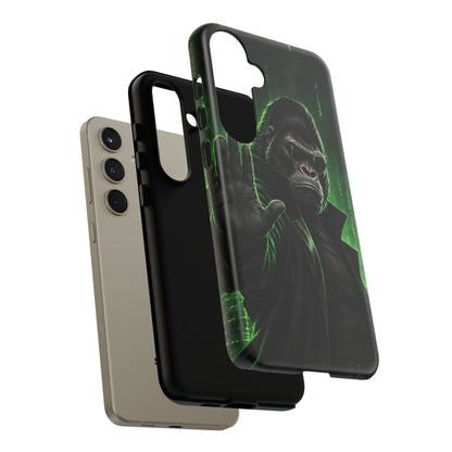 Cyberpunk Gorilla Samsung Galaxy Tough Case | Neon Code Silverback
