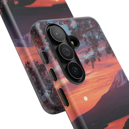 Fuji Moonlit Sakura Samsung Galaxy Tough Phone Case