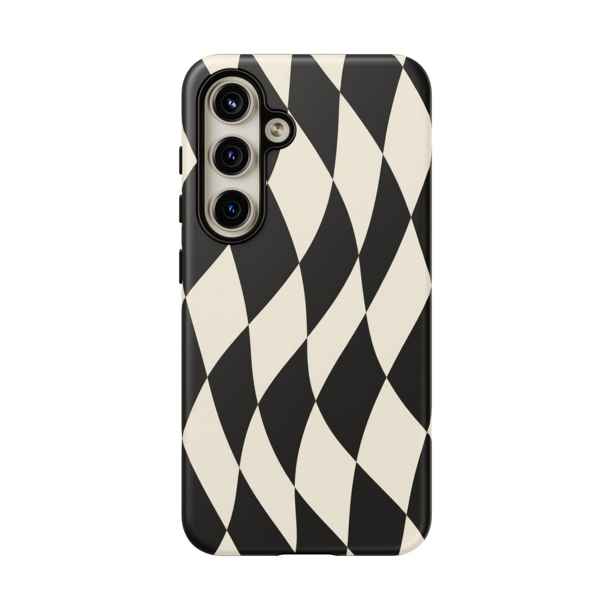 Harlequin Sway Samsung Galaxy Tough Case | Black & White Harlequin