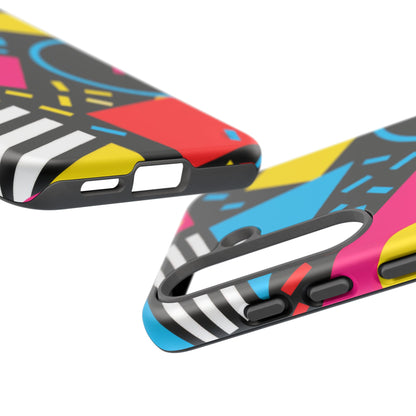 Midnight Confetti Samsung Galaxy Tough Case | Bright Abstract on Black