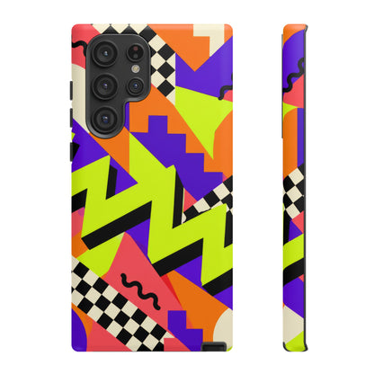 Acid Arcade Samsung Galaxy Tough Case | Bright Retro Geometry