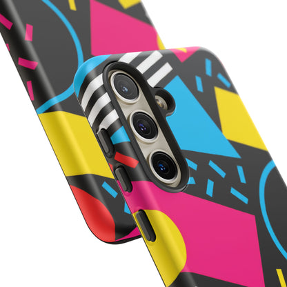 Midnight Confetti Samsung Galaxy Tough Case | Bright Abstract on Black