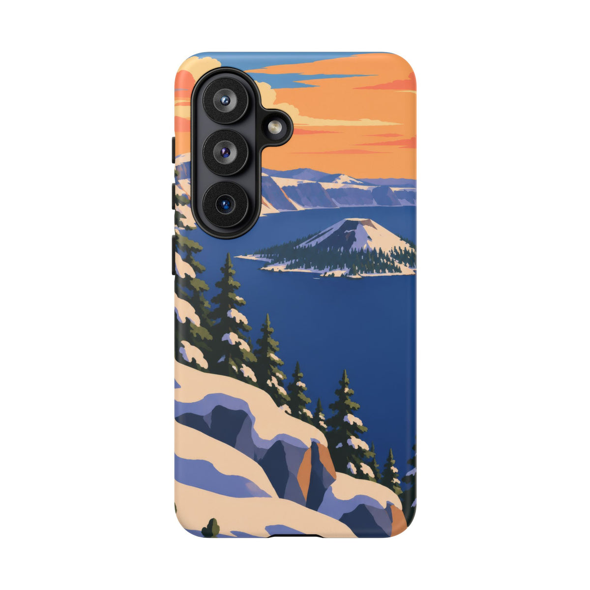 Crater Lake — Winter Caldera Samsung Galaxy Tough Case