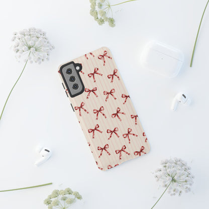 Red Bow Samsung Galaxy Tough Case | Ribbon Waltz