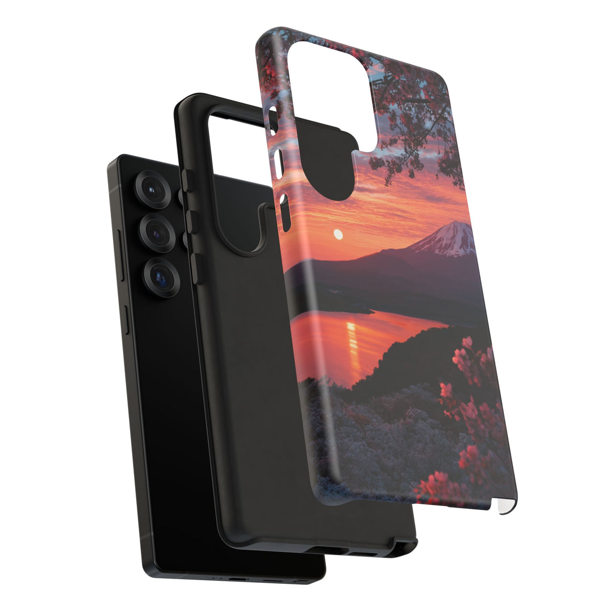 Fuji Moonlit Sakura Samsung Galaxy Tough Phone Case