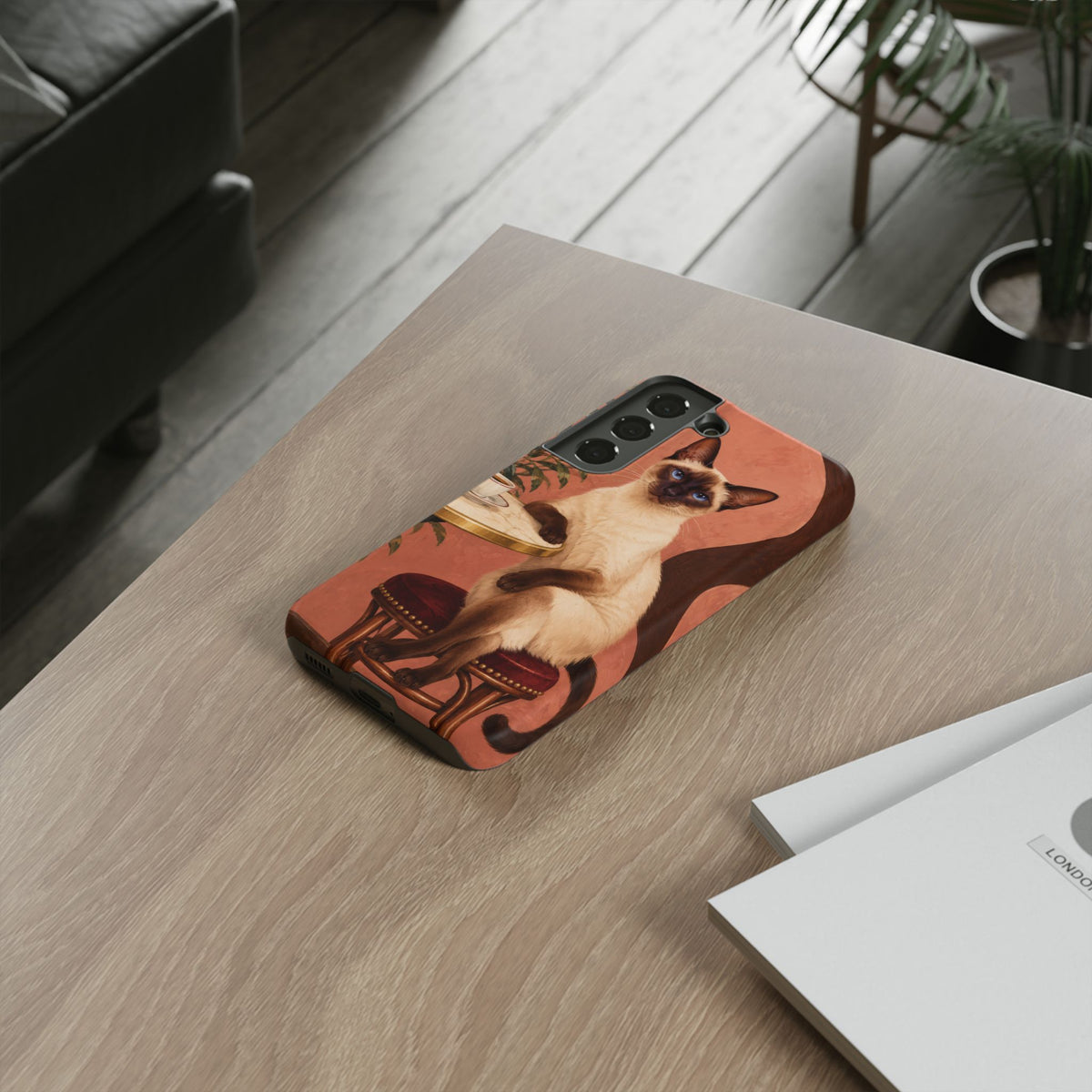 Espresso Cat Club Samsung Galaxy Tough Case | siamese cat