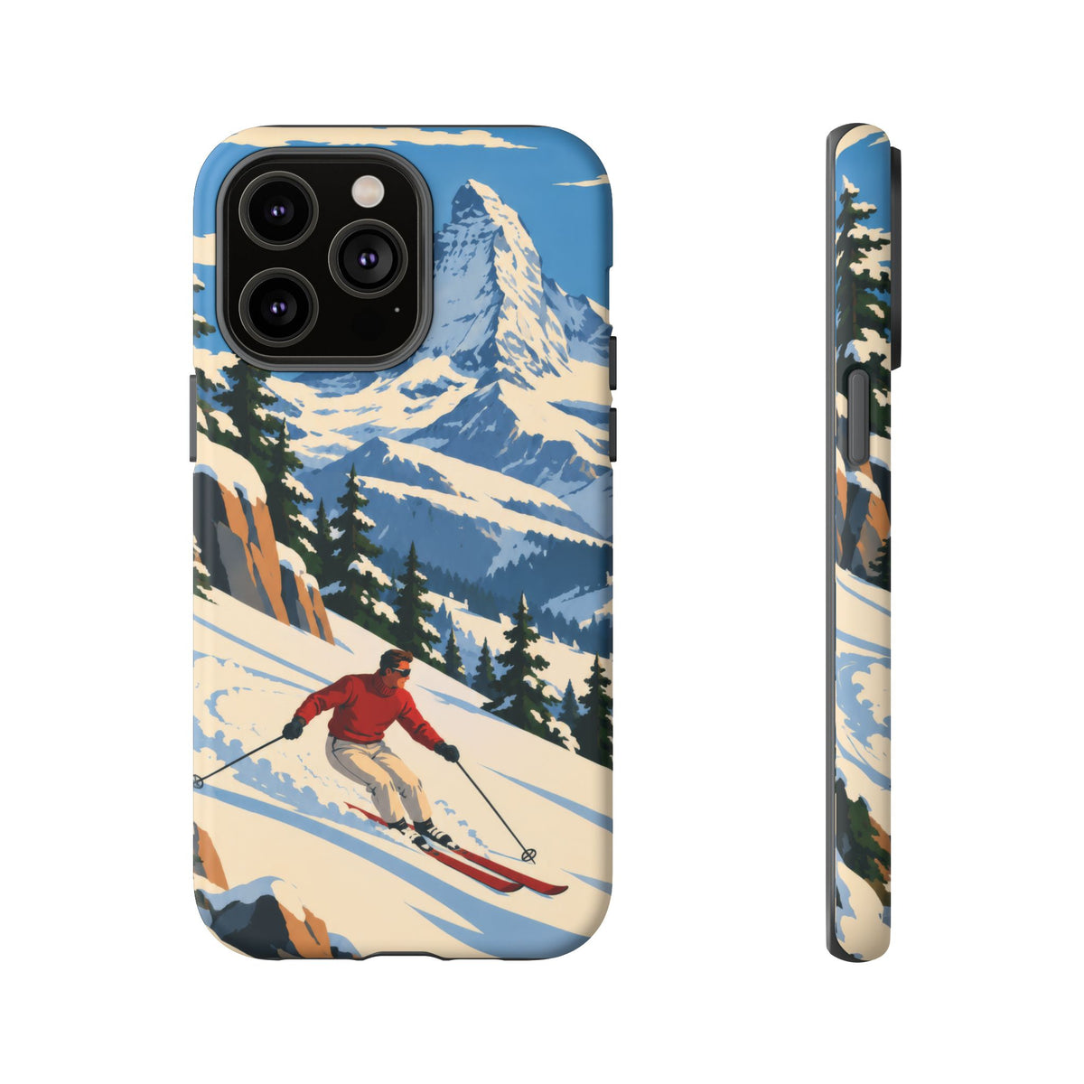 Swiss Skiing — Downhill Arc iPhone Tough Case