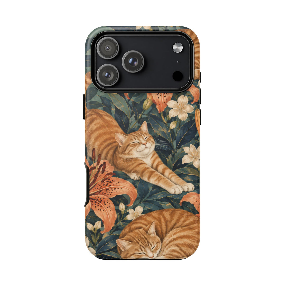 Tiger Lily Tabby iPhone Tough Case | tabby cats