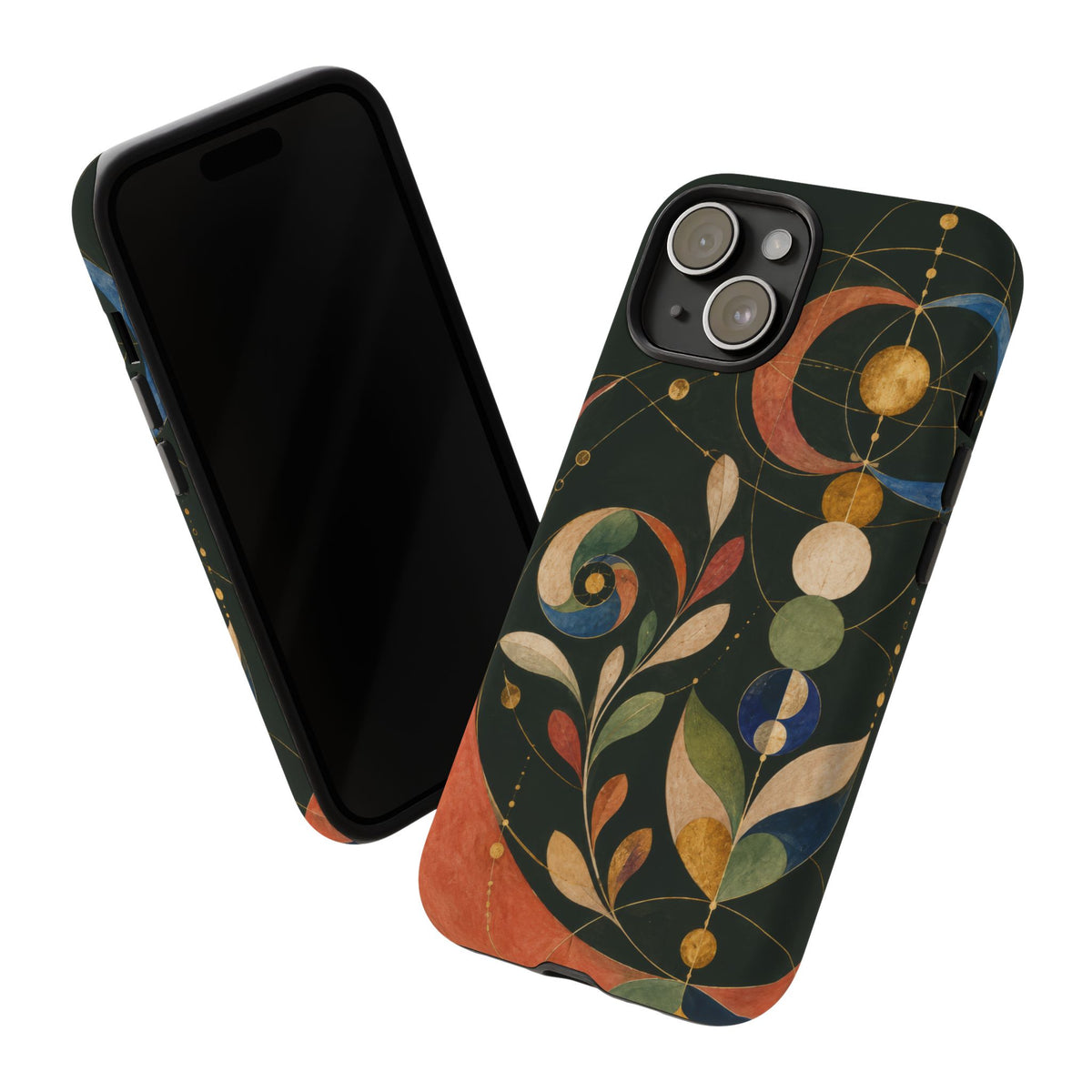 Orbital Garden iPhone Tough Case | Celestial Botanical Geometry
