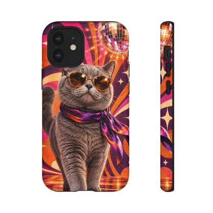 Disco Whiskers iPhone Tough Case | disco cat