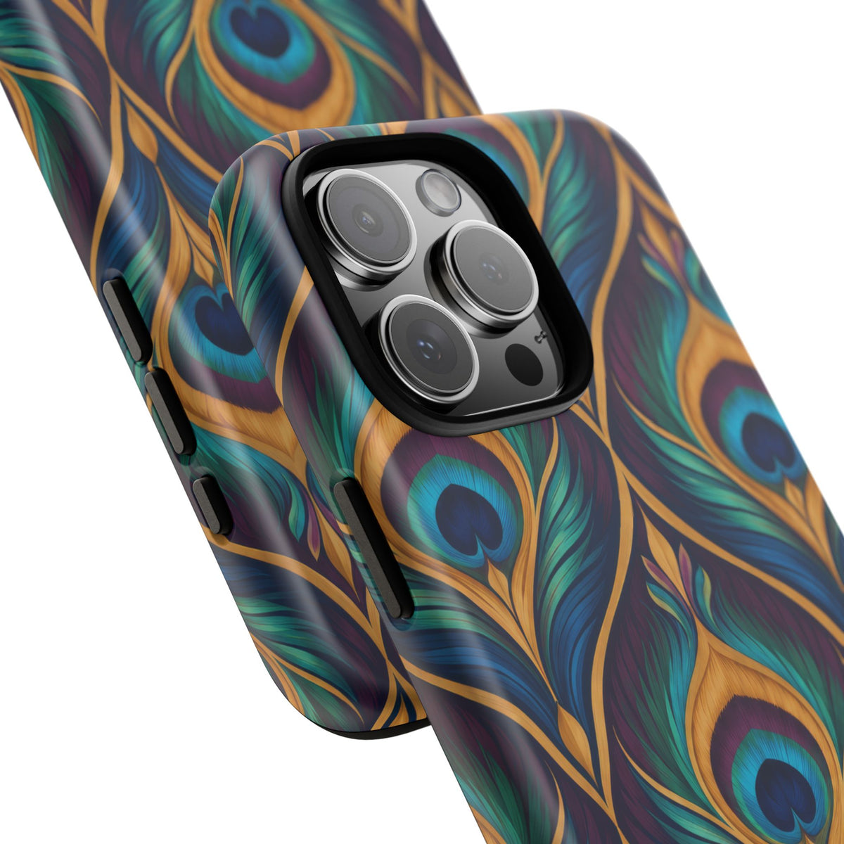Peacock Nocturne iPhone Tough Case | art deco
