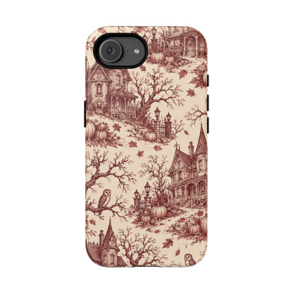 Haunted Estate Toile iPhone Tough Case | halloween toile