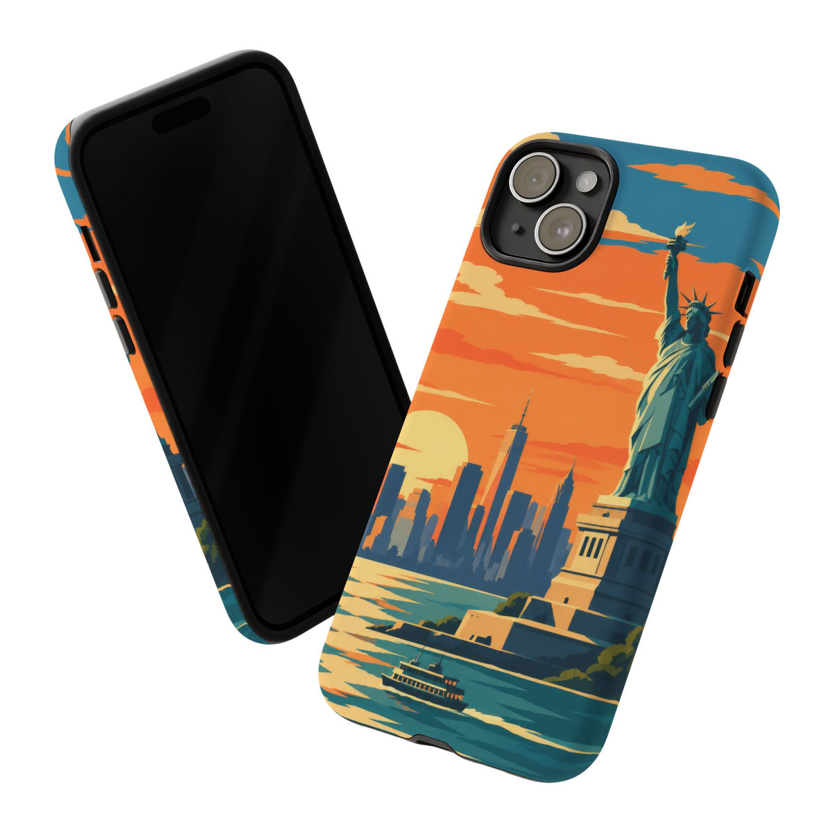New York City — Harbor Liberty iPhone Tough Case