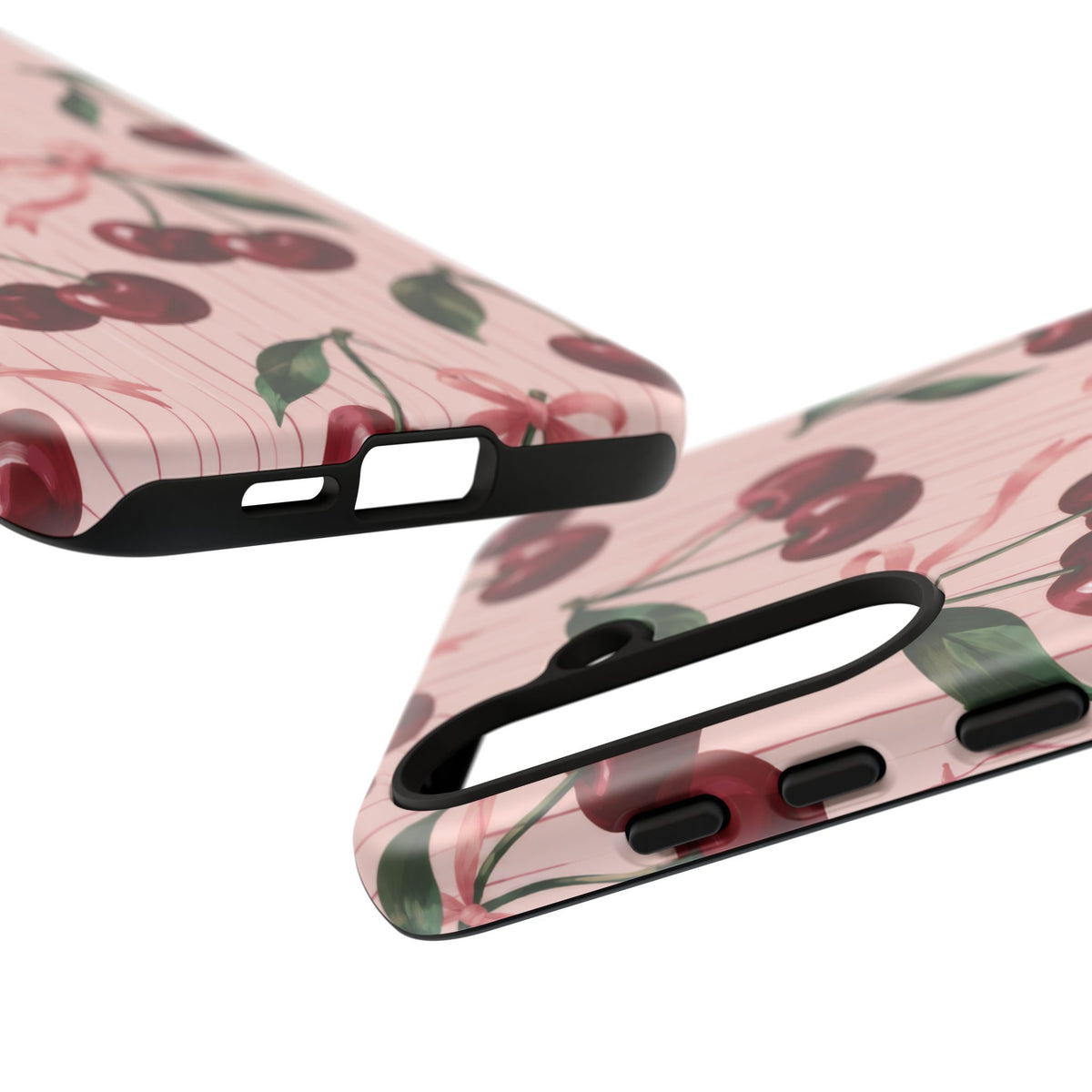 Cherry Ribbon Samsung Galaxy Tough Case | cherry print