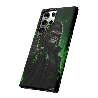 Cyberpunk Gorilla Samsung Galaxy Tough Case | Neon Code Silverback