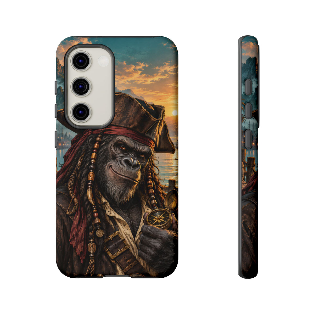 Pirate Gorilla Samsung Galaxy Tough Case | Captain Silverback