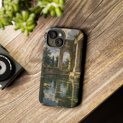 The Flooded Court iPhone Tough Case | Ancient Garden Landscape