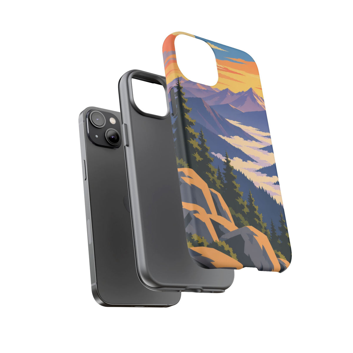 Misty Mountains — Amethyst Pass iPhone Tough Case