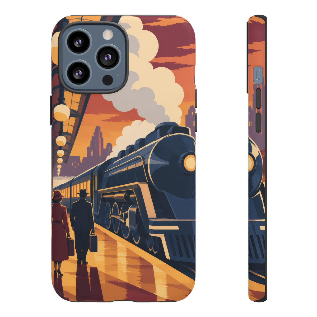 Travel by Train — Night Departure iPhone Tough Case | train travel