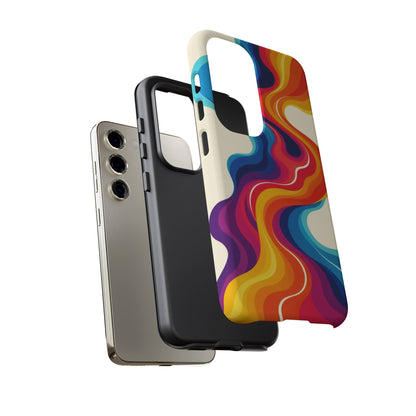 Chromatic Current Samsung Galaxy Tough Case | retro waves