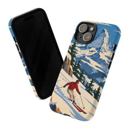 Swiss Skiing — Downhill Arc iPhone Tough Case