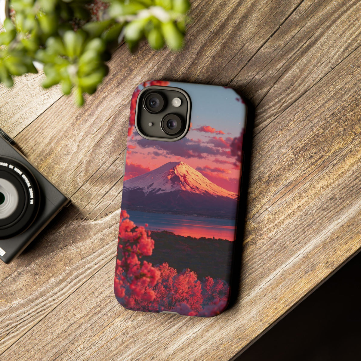 Fuji Rose Horizon iPhone Tough Phone Case