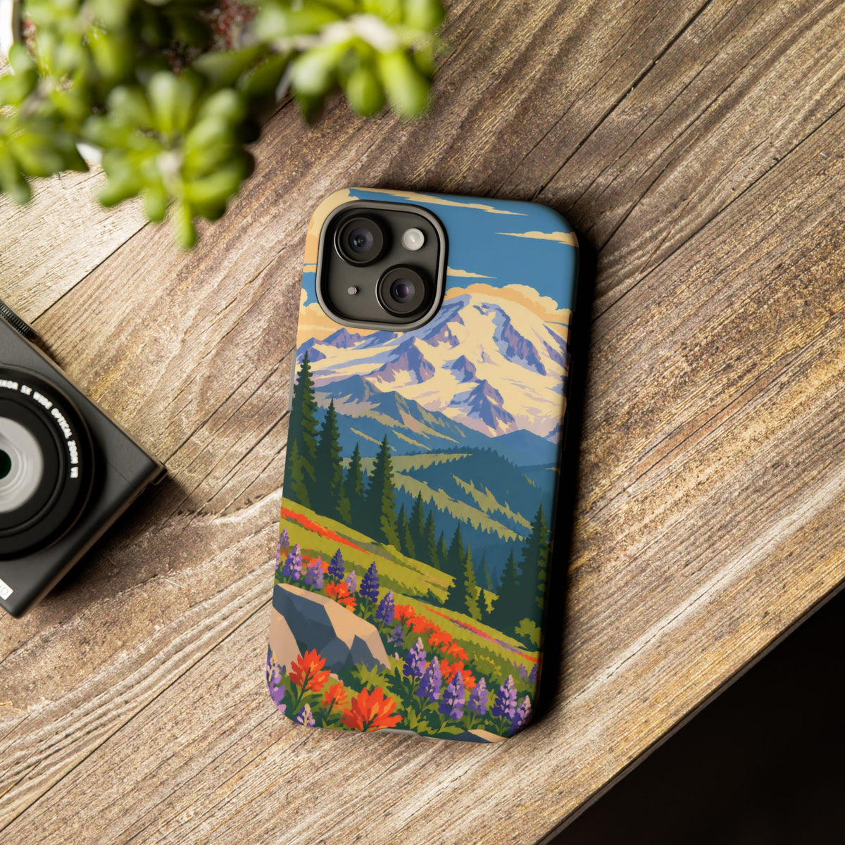 Mount Rainier — Meadow Radiance iPhone Tough Case