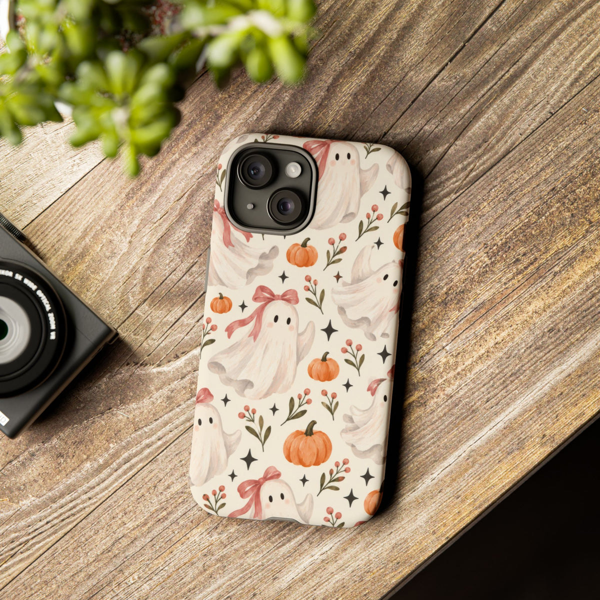 Blush Boo Social iPhone Tough Case | cute ghost