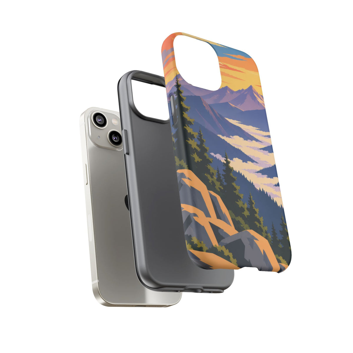 Misty Mountains — Amethyst Pass iPhone Tough Case