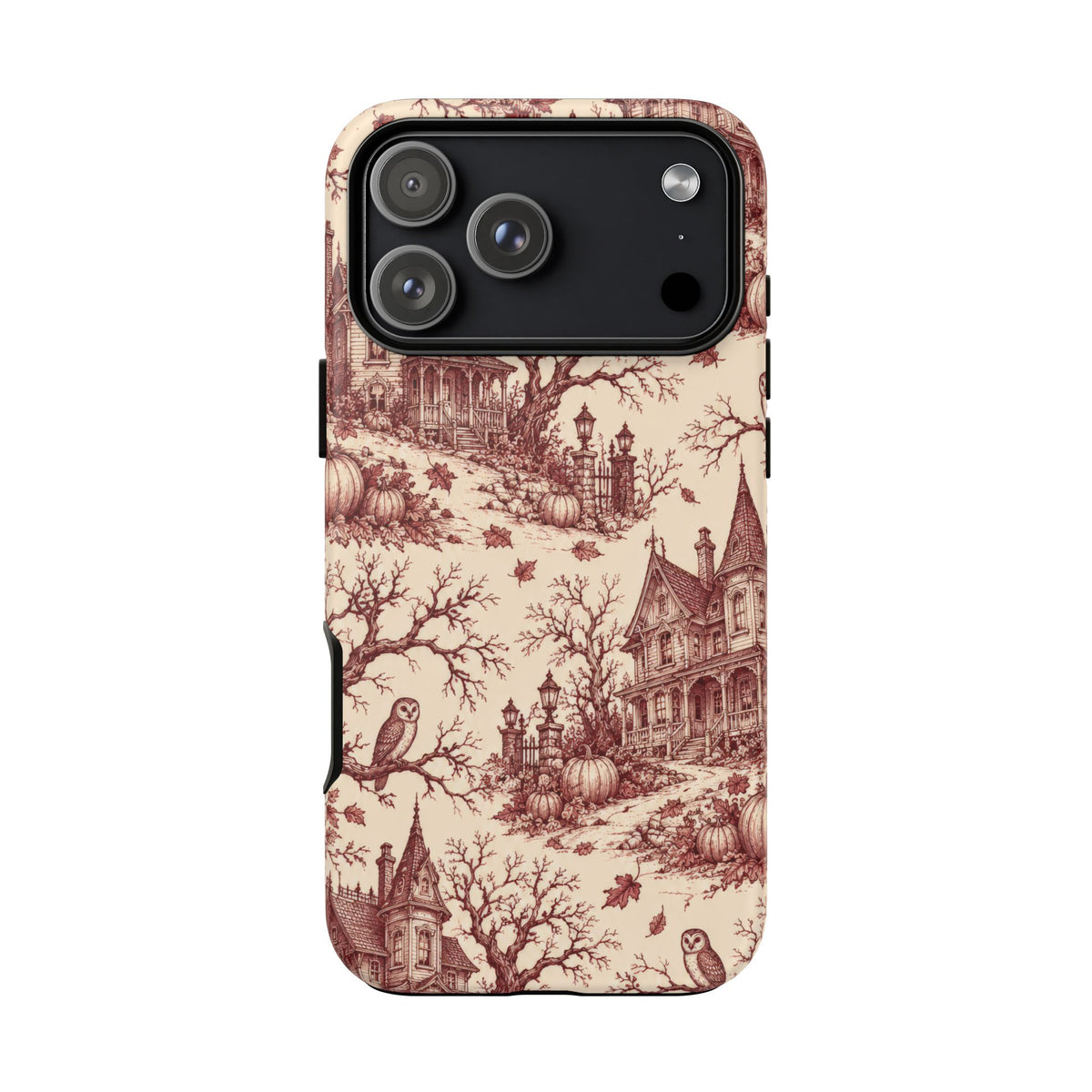 Haunted Estate Toile iPhone Tough Case | halloween toile