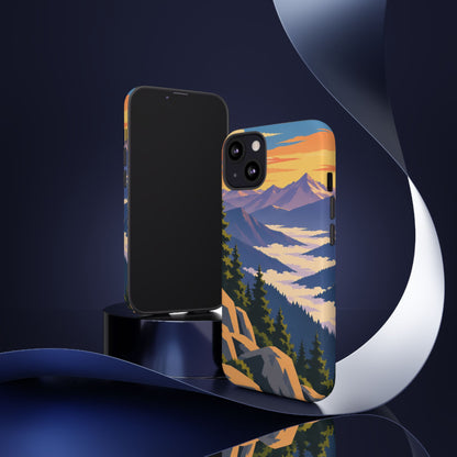 Misty Mountains — Amethyst Pass iPhone Tough Case