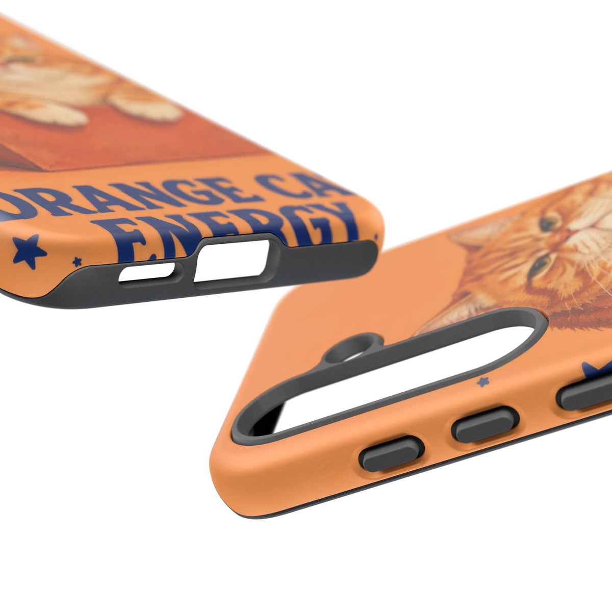 Orange Cat Energy Samsung Galaxy Tough Case