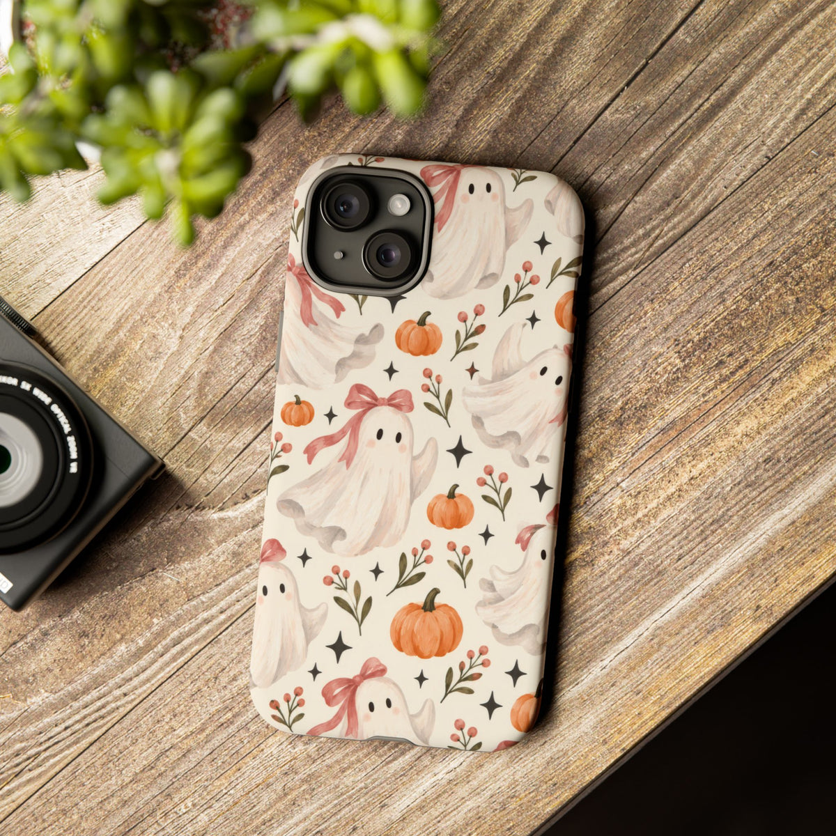 Blush Boo Social iPhone Tough Case | cute ghost