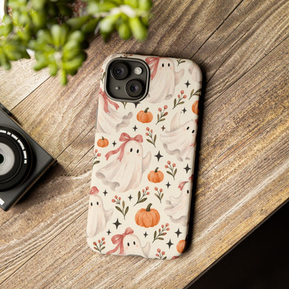 Blush Boo Social iPhone Tough Case | cute ghost