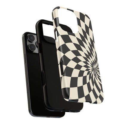 Twist Theory iPhone Tough Case | Optical Checkerboard