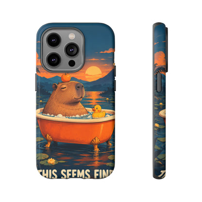 Minor Inconvenience iPhone Tough Case | funny capybara