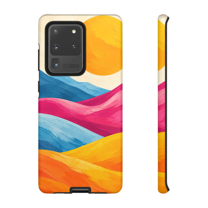 Golden Drift Samsung Galaxy Tough Case | colorful hills